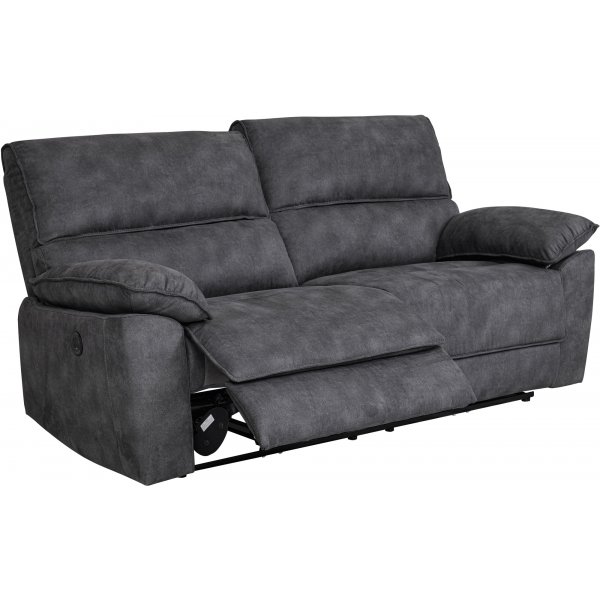 Sofa 3-Sitzer elektrisch verstellbarer Liegesessel - Grau