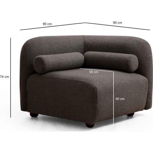 Viktor Sessel - Dunkelgrau Viktor Sessel - Dunkelgrau