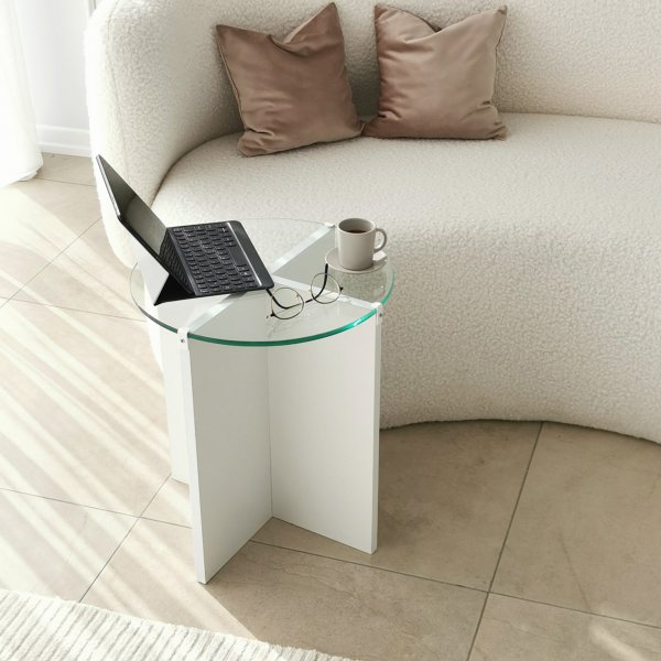 Lily Beistelltisch 40/40 cm - Wei