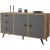 Vilamo Sideboard 9 - Pinie/anthrazit