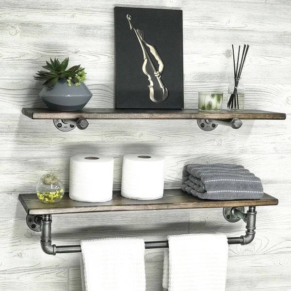 Bork Wandregal - Nussbaum/schwarz