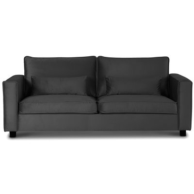 Adore Lounge Sofa 3-Sitzer Sofa - Silbergrau (Samt)