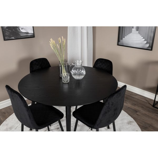 Dip Esstisch 115 cm - Schwarz Dip Esstisch 115 cm - Schwarz