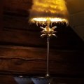 Kundenbild Palmblad Tischlampe 39cm - Silber