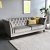 Chesterfield-Sofa aus grauem Samt 210 cm - Henry