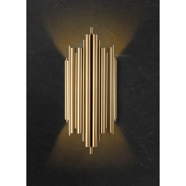 Wandleuchte in Goldoptik - Harmonica Wandleuchte in Goldoptik - Harmonica