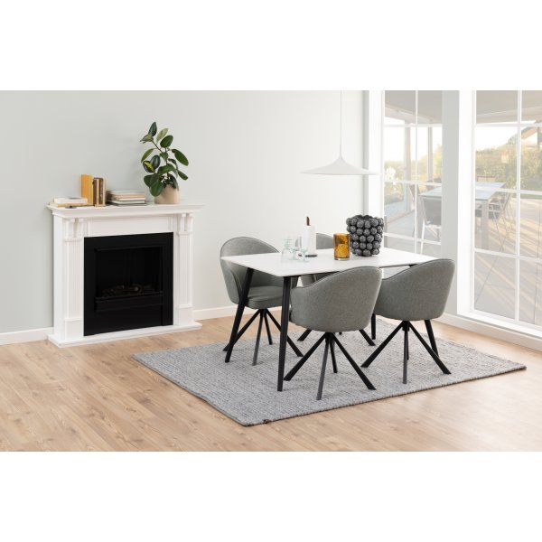 Wicklow Esstisch 140 cm - Weiß Wicklow Esstisch 140 cm - Weiß