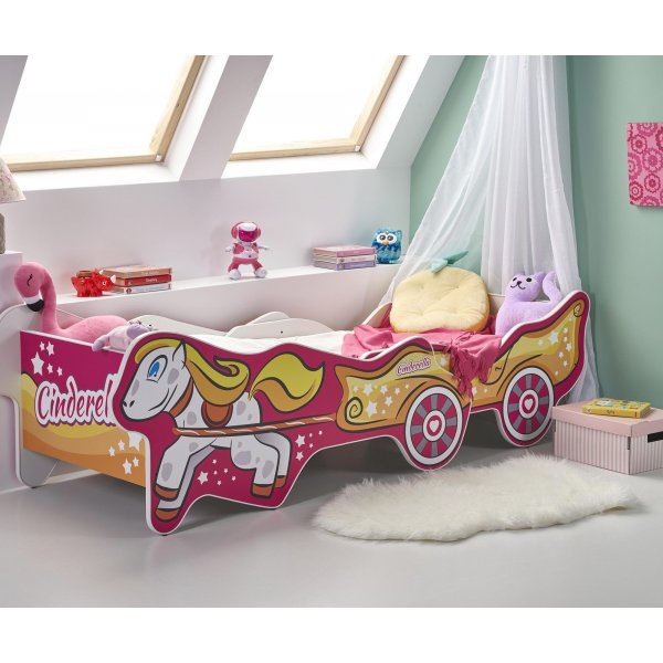 Cinderelle Kinderbett - Rosa/gold