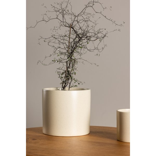 Sane Topf 18 x 17 cm - Beige/Schwarz Sane Topf 18 x 17 cm - Beige/Schwarz