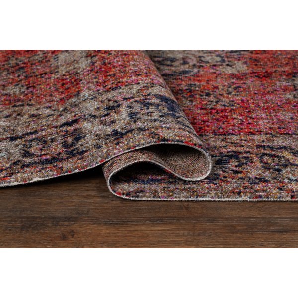 Tibet Vintage flach gewebter Teppich Rot Tibet Vintage flach gewebter Teppich Rot