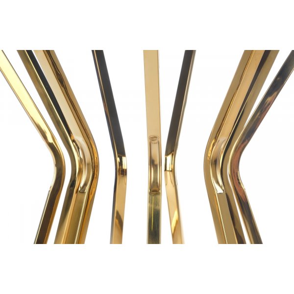 Afina Couchtisch 45 cm - Gold/Spiegelglas