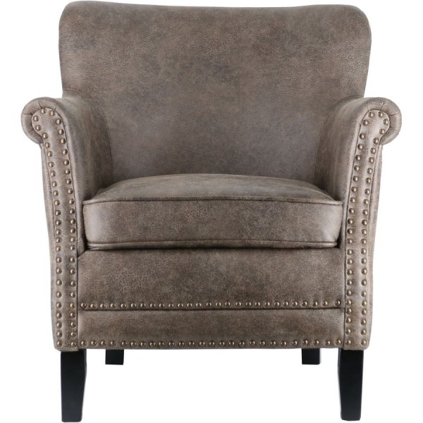 Norberg Professorensessel - Braunes Vintage-PU