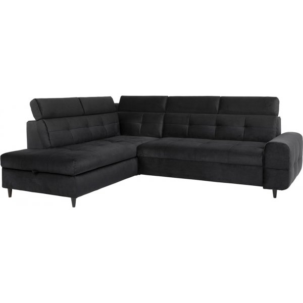 Matras Ecksofa mit offenem Ende links - Schwarz Matras Ecksofa mit offenem Ende links - Schwarz