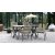 Scottsdale Outdoor-Essgruppen-Esstisch mit 4 Ystad-Gestellsthlen - Grau/Beige