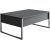 Lux Couchtisch 90 x 60 cm - Anthrazit/Silber