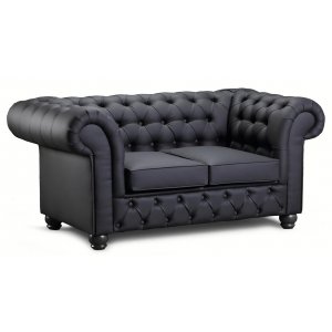 Chesterfield New England 2-Sitzer Sofa in Stoff - Frei whlbare Farbe