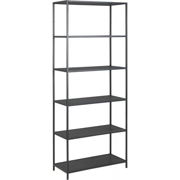 Seaford Bcherregal 77x185 cm - Esche/schwarz