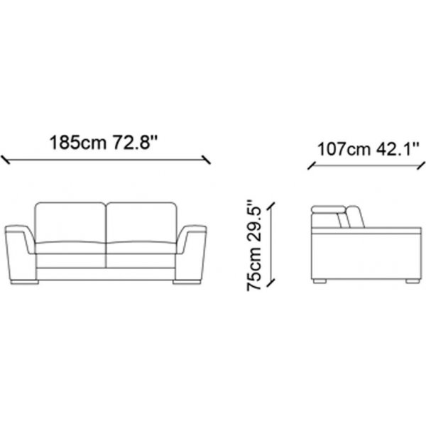 Mardini 2-Sitzer-Sofa - Grau