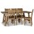 Woodforge Esstisch mit 6 Stühlen aus recyceltem Holz