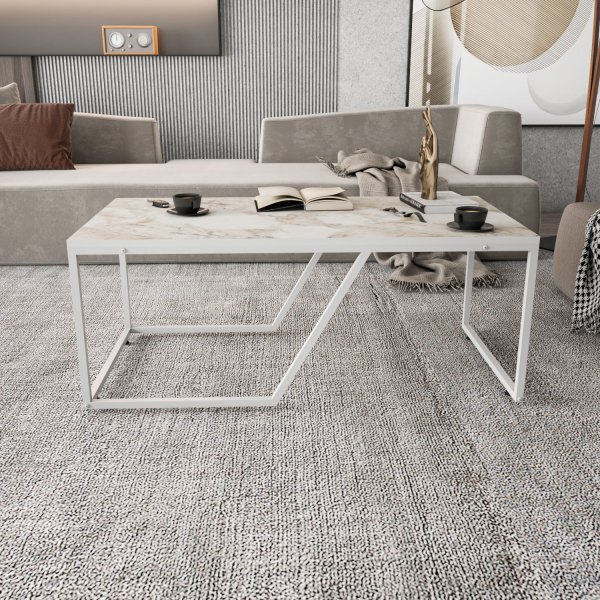 Couchtisch Wendy 120 x 60 cm - Wei