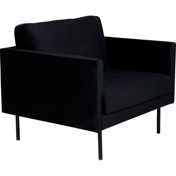 Eden Sessel - Schwarzer Samt Eden Sessel - Schwarzer Samt