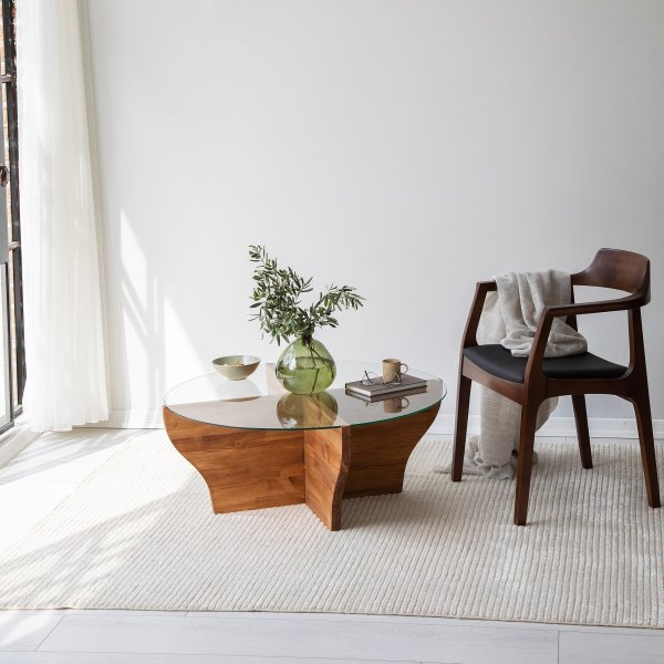 Amphora Couchtisch 92 cm - Kastanie