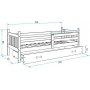 Carino Juniorbett mit Aufbewahrungsbox 80 x 190 cm - Beliebige Farbe