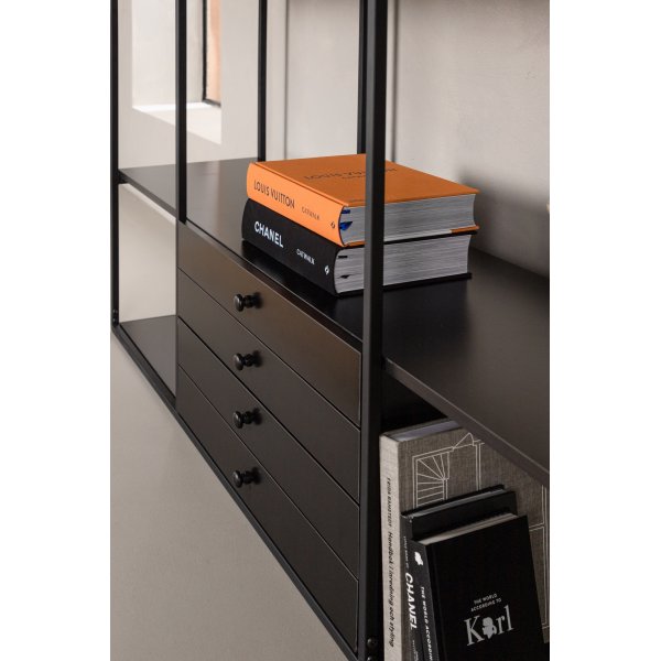 Bcherregal Amarillo - Schwarz