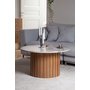 Matisse runder Couchtisch aus Marmor - Eiche / Marmor