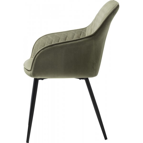 Florida-Sessel aus olivgr�nem Samt