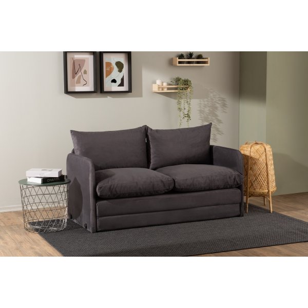 Saga 2-Sitzer-Schlafsofa XL - Grau Saga 2-Sitzer-Schlafsofa XL - Grau