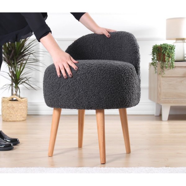 Rufmee Hocker - Dunkelgrau Rufmee Hocker - Dunkelgrau