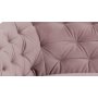 Felicia 3-Sitzer Sofa - Rosa (Samt)