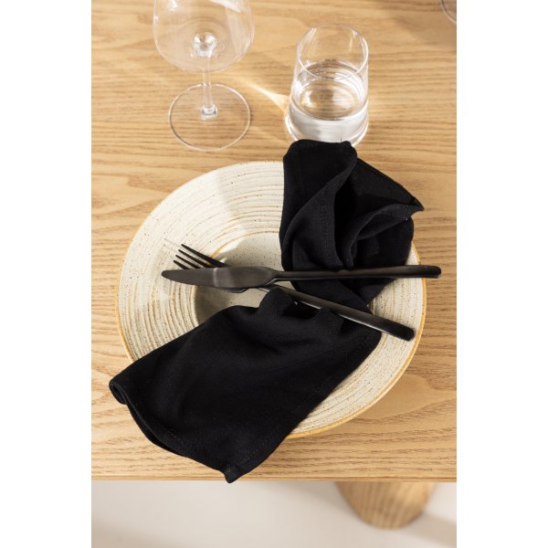 Wabi-Sabi-Serviette - Schwarz Wabi-Sabi-Serviette - Schwarz