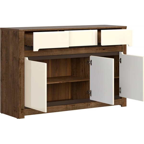 Ruso Sideboard - Eiche/perlwei
