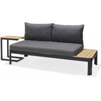 Portals Lounge Gruppe 3 - Schwarz/Teak Portals Lounge Gruppe 3 - Schwarz/Teak