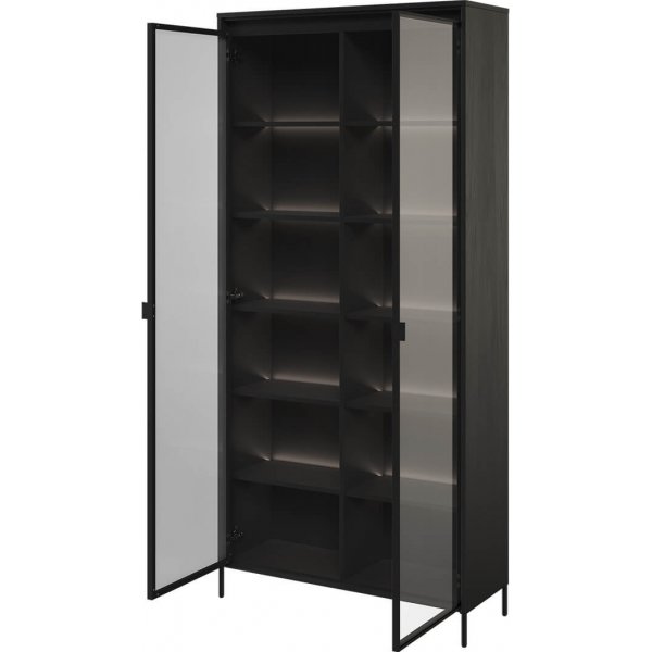Trendvitrine H196 cm - Schwarz