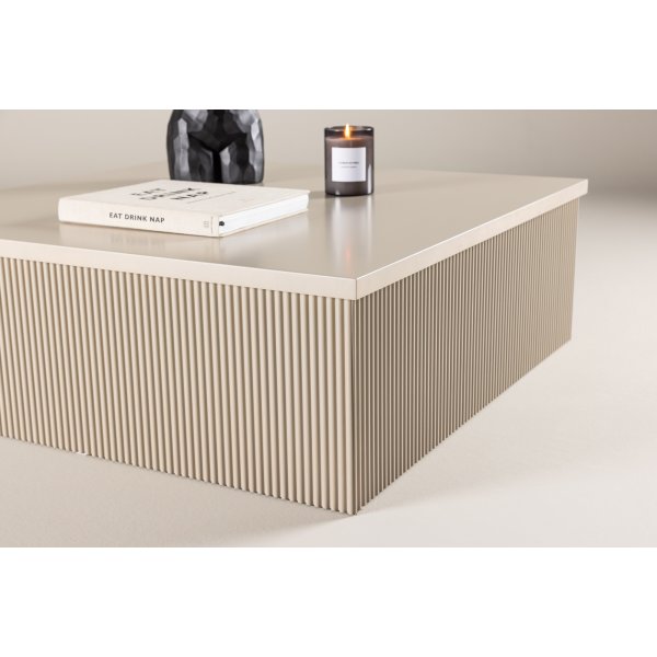 Couchtisch beige 90x90 cm - Lennox