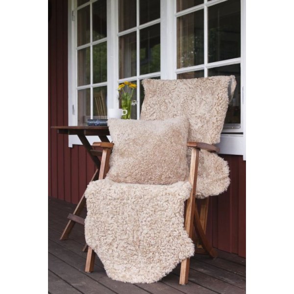 Lockiges Schaffell Beige Lockiges Schaffell Beige