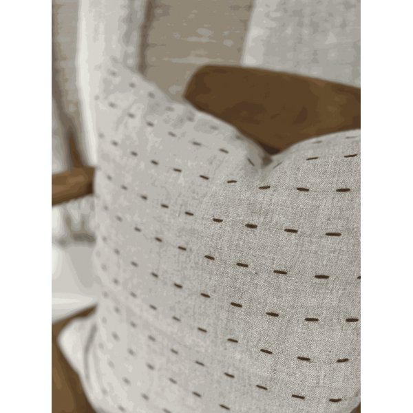 Harriet Kissenbezug 50 x 50 cm - Dunkles Nougat