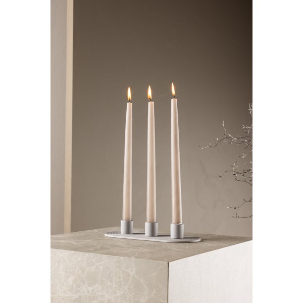 Diane Kerzenhalter 24 x 10,5 x 4 cm - Grau Diane Kerzenhalter 24 x 10,5 x 4 cm - Grau