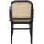 Stuhl mit Tongestell aus Bugholz - Rattan/schwarz + Fleckentferner fr Mbel