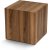 Cubo Beistelltisch 45 x 45 cm - Walnuss