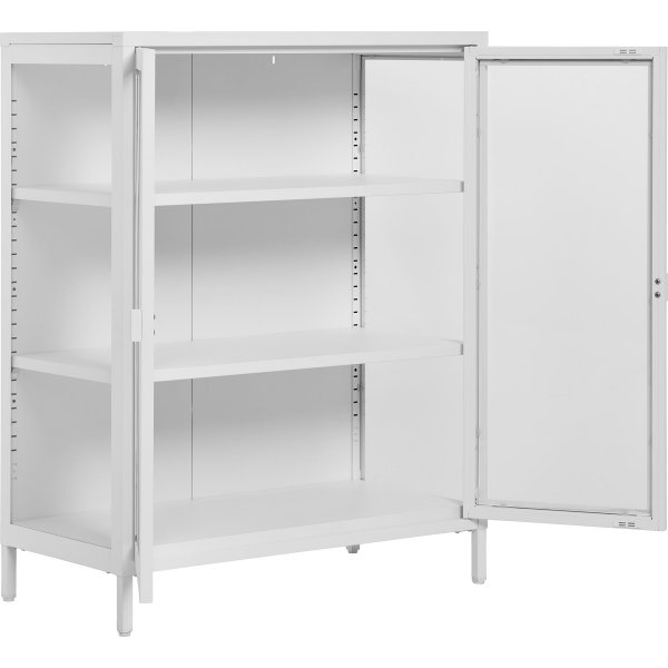 Brisbane Vitrine 80x40x101 cm - Weiß Brisbane Vitrine 80x40x101 cm - Weiß