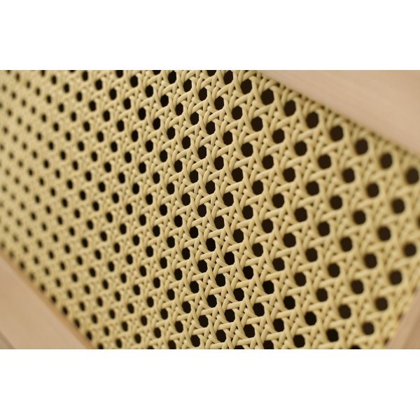 Begonya Medienbank 140 cm - Eiche/schwarz