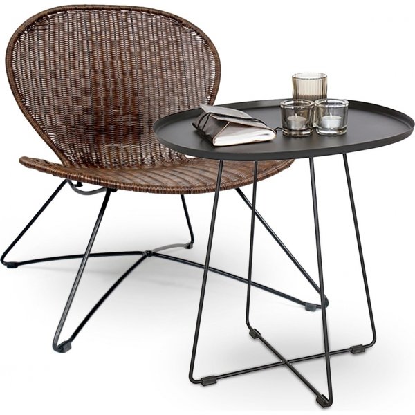 Sessel Clary - Braunes Rattan