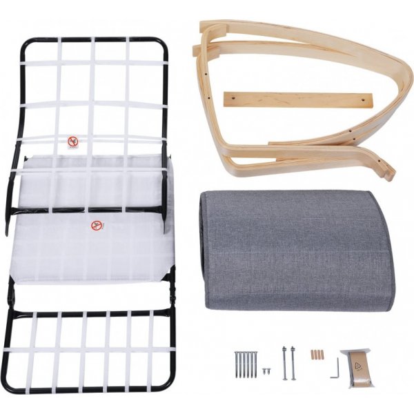 Ubbe Schaukelstuhl - Dunkelgrau