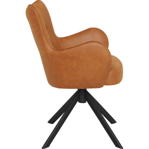 Teodor Esszimmerstuhl - Braunes PU