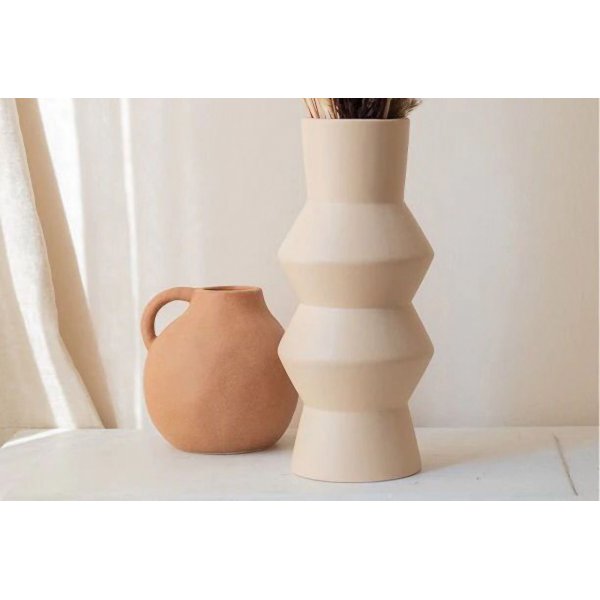 Rolo Vase - Creme Rolo Vase - Creme