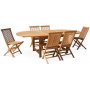Edenryd Dining Group ovaler Esstisch Butterfly 180-240 cm inkl. 6 Edenryd Sthle - Teak
